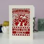 Personalised Papercut Bunny Valentine's Card, thumbnail 4 of 5