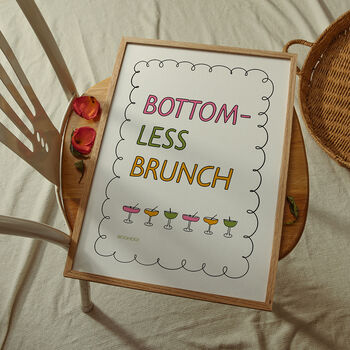 Bottomless Brunch Print, 3 of 8