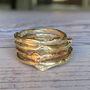 Solid Gold Rose Twig Ring, thumbnail 4 of 6