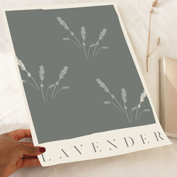 Botanical Lavender Print, 2 of 4