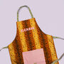 Personalised Adult's Leopard Spot Apron, thumbnail 1 of 4