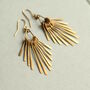 Art Deco Chandelier Fringe Earrings, thumbnail 1 of 8