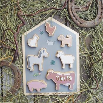 Personalised Wooden Farm Animal Puzzle Toy, 2 of 2