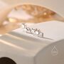 Sterling Silver Tiny Axolotl Stud Earrings, thumbnail 6 of 12