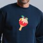 Personalised Christmas Pudding Table Tennis Jumper, thumbnail 1 of 8