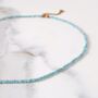 Amazonite Gemstone Beaded Necklace, thumbnail 1 of 5