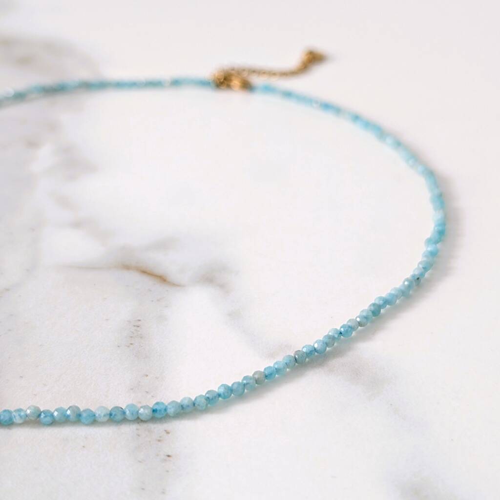 Amazonite Gemstone Beaded Necklace, 1 of 5