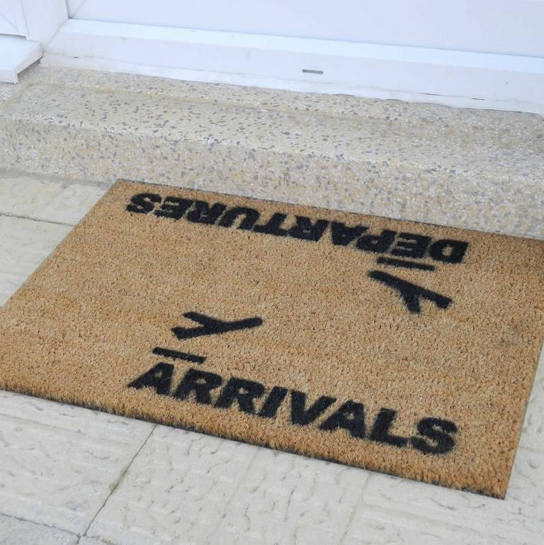 arrivals and departures doormat by thelittleboysroom ...
