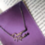 Dungeon Master Name Necklace Gold And Silver, thumbnail 3 of 4