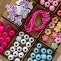 Personalised Butterfly And Flower Wooden Bead Making Kit, thumbnail 6 of 9