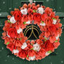 Country Charm Rose Christmas Wreath, thumbnail 1 of 6