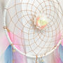 Baby Room Decor Pink Flower Dreamcatcher Wall Hanging, thumbnail 4 of 5