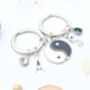 Personalised Yin And Yang Keyring Set Matching Keyrings, thumbnail 7 of 10