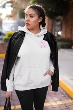 Embroidered Outline From Photo Unisex Hoodie, 10 of 12