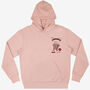 Sweet And Salty Unisex Peach Hoodie With Popcorn Mascot, thumbnail 4 of 6