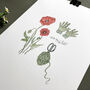 Into The Wild Field Poppy Art Print, thumbnail 2 of 3