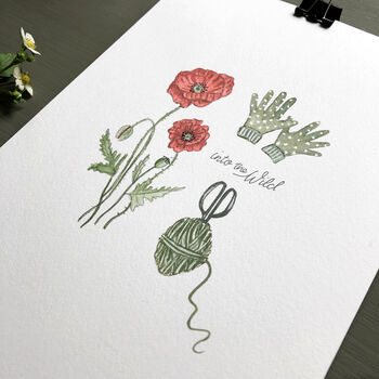 Into The Wild Field Poppy Art Print, 2 of 3