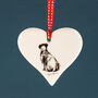 Dog Hanging Love Hearts With Classic Dog Poses, thumbnail 2 of 12