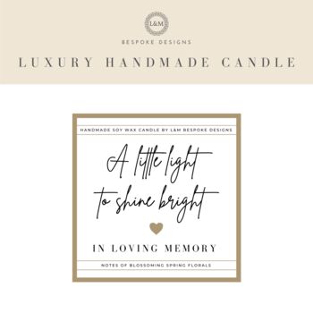 Memorial Gift In Loving Memory Scented Candle, 4 of 7