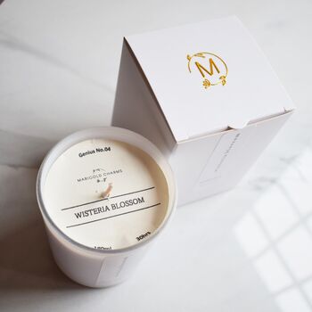 Wisteria Blossom Eco Soy Wax Aromatherapy Candle, 5 of 9