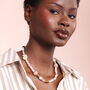 Semi Precious Coastal Beaded Necklace In Gold Plating, thumbnail 3 of 4