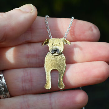 Staffordshire Bull Terrier Necklace, 5 of 7