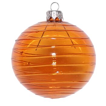 Christmas Cut Glass Bauble, 8cm, 3 of 10