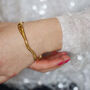 Wavy Gold Cuff Bangle, thumbnail 3 of 8
