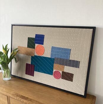 Textile Wall Art, Contemporary Wall Hanging, 4 of 4