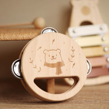 Four Piece Wooden Instrument Music Set In Gift Box, 8 of 12