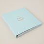 Aqua Baby Memory Book, Baby Record Journal For First Five Years, thumbnail 3 of 12