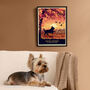 Yorkshire Terrier In An Autumn Park. Limited Edition Dog Print, thumbnail 2 of 8