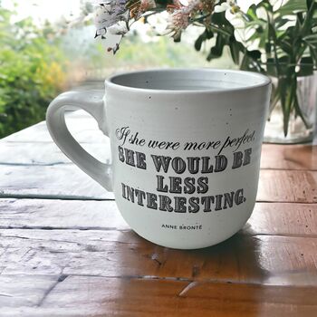 Anne Bronte Literary Quote Stoneware Mug, 2 of 2