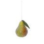 Christmas Spun Cotton Pear Decoration, 6cm, thumbnail 2 of 2