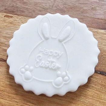 Easter Treats Debosser Stamp Happy Easter For Cookies And Cupcake Icing Decoration, 2 of 5