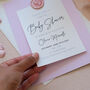 Pink Girls Baby Shower Invitations, thumbnail 3 of 7