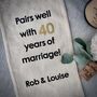 Pairs Well Milestone Wedding Anniversary Fuel Bottle Bag, thumbnail 2 of 3