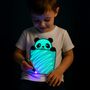 Panda Sensory Glow Drawing T Shirt – Interactive Uv Light Tee, thumbnail 1 of 6
