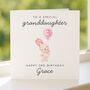 Personalised Bunny 3rd Birthday Card For Granddaughter, thumbnail 2 of 7