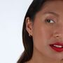 Petal Hoops Small In Gold Vermeil, thumbnail 1 of 4