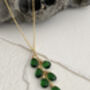 Emerald Quartz Lariat Necklace, thumbnail 2 of 3