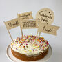 Personalised Welsh Birthday Flag Cake Topper, thumbnail 2 of 3