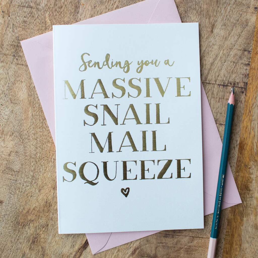 Foil 'Massive Snail Mail Squeeze' Card, 1 of 2