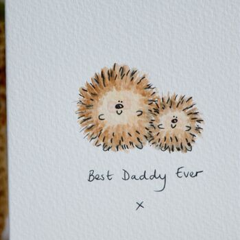 Personalised Hedgehog Family Handmade Card, 7 of 7