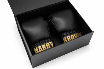 Personalised Baby And Toddler Boxing Gloves Gift Boxed, 8 of 10