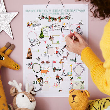 Keepsake Personalised Baby's First Advent Calendar, 2 of 5