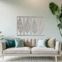 Contemporary Metal Feather Silhouette Wall Sculpture Set For Living Room, thumbnail 5 of 10