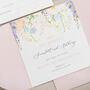 Whimsical Garden Flowers Wedding Invitation Set, thumbnail 4 of 12