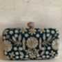 Emerald Green Handcrafted Rectangular Clutch Bag, thumbnail 4 of 9