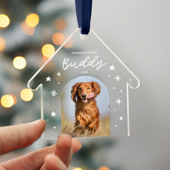 Pet Memorial Ornament Forever Loved Photo 2025, 5 of 8